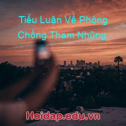 Tiểu Luận Về Phòng Chống Tham Nhũng