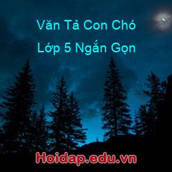 Văn Tả Con Chó Lớp 5 Ngắn Gọn