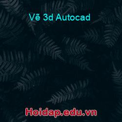 Vẽ 3d Autocad