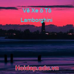 Vẽ Xe ô Tô Lamborghini