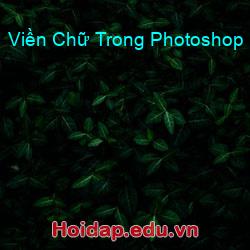 Viền Chữ Trong Photoshop