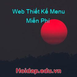 Web Thiết Kế Menu Miễn Phí