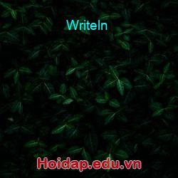 Writeln