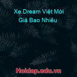 Xe Dream Việt Mới Giá Bao Nhiêu