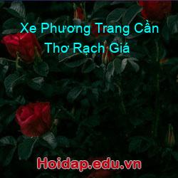 Xe Phương Trang Cần Thơ Rạch Giá