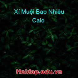 Xí Muội Bao Nhiêu Calo