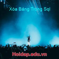 Xóa Bảng Trong Sql