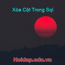 Xóa Cột Trong Sql