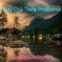 Xoay Chữ Trong Photoshop