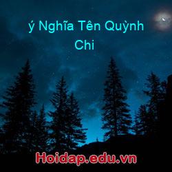 ý Nghĩa Tên Quỳnh Chi